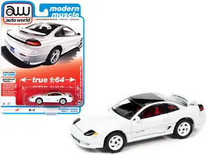 1992 Dodge Stealth R/T Twin Turbo White (Modern Muscle) Diecast 1:64 Scale Model - Auto World 64302A