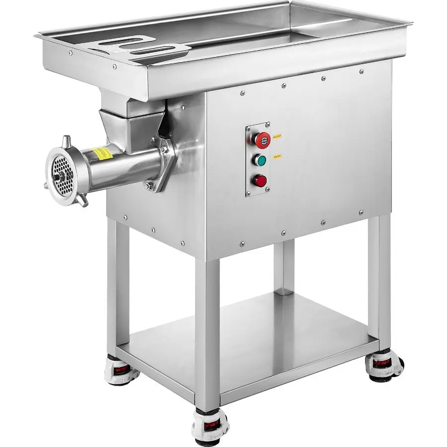 【Summerfinds】 Cabinet-Type Continuous-Run Meat Processor Machine, 22 Lbs/Min Electric Mincer with Blade, Grinding Plate, Sausage Maker, Stainless Steel Commercial Kitchen Appliance for Kitchen, Restaurant, Commercial Kitchen Appliancesdealsforyoudays