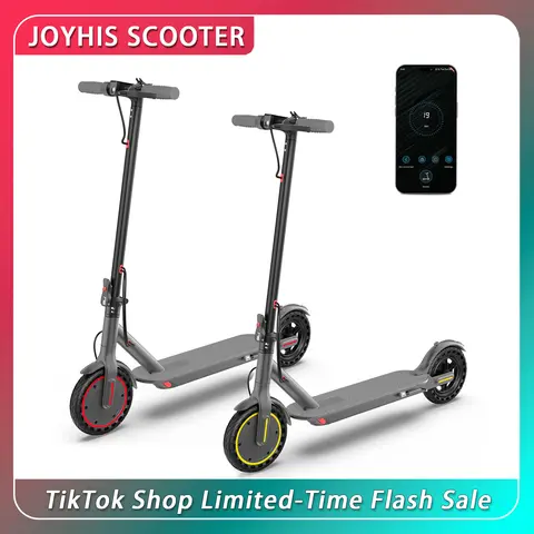 Foldable Adult Electric Commuter Scooter, 350W Motor, 19MPH Max Speed, 15 Mi Range, 8.5" Honeycomb Solid Tires, Dual Braking, Smart App Control, Lightweight Alloy Scooter for Students & Daily Travel