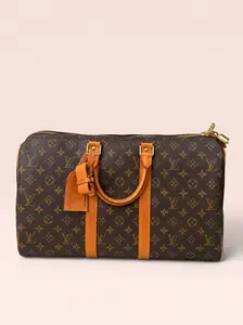 Pre-owned Louis Vuitton Canvas Travel Bags Monogram Keepall 45 1986
