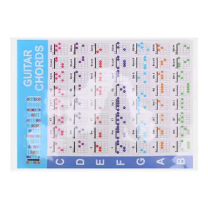 Acoustic Guitar Practice Chords Scale Chart Guitar Chord Fingering Diagram Lessons Music for Guitar Beginner,S