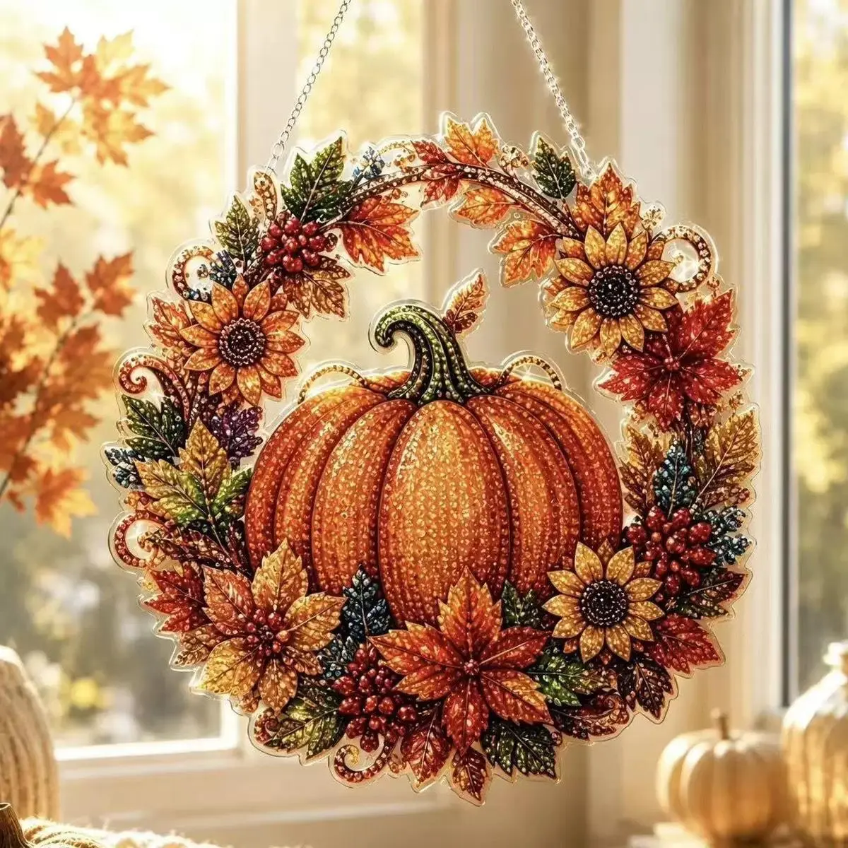 Pumpkin 25x25cm (chain length 25cm)