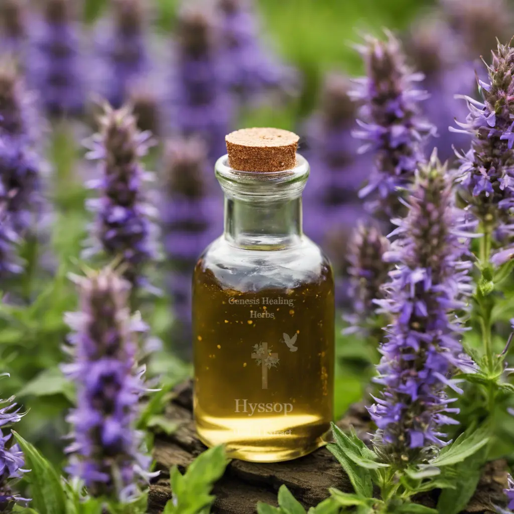 Organic Hyssop Liquid Herbal Supplement - Respiratory Health, Anti-Parasitic, Digestive Health Support Made from Natural Plants