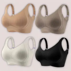 Single Size & Solid Color Clearance-Women's Seamless Wireless Push Up Bra