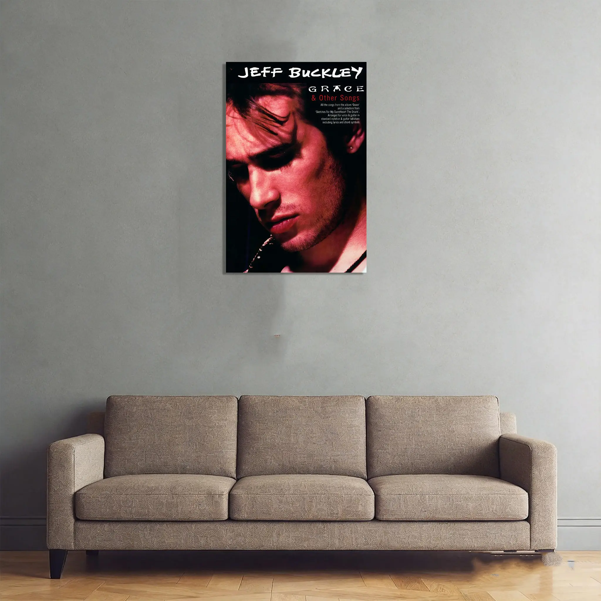 Jeff Buckley Grace Artistic Canvas Poster - Unframed Wall Art, Decorative Artwork, Home Inspo Decor for Living Room, Balcony, Kid Room, Long-Lasting Anime-Themed Gift for Office Spaces