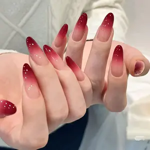 YOYUTOX Soft Gel Press On Nails Set Short Reusable Fake Nails with Nail Glue & Jelly Tabs – 5 Sizes 10 Pcs – Easy DIY Manicure Kit – Perfect Gift for Women