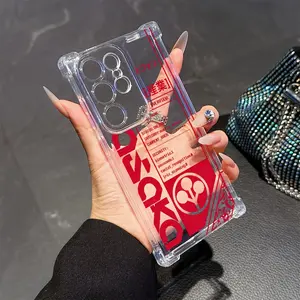 Cyberpunk Graffiti Phone Case for Samsung Galaxy S25 S24 S23 S22 S21 S20 Fe Ultra Plus 4g 18g, Protective Anti-Drop Transparent Soft Back Cover Casing Protection