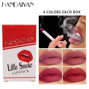 Handaiyan Matte Lipstick Set, Long-Lasting Smudgeproof Cigarette Color Lip Gloss Kit, Perfect for Daily Use & Various Looks