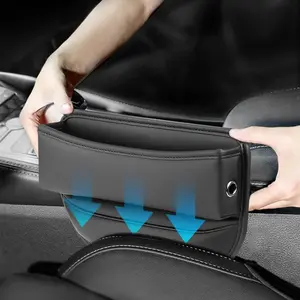 Car Seat Gap Organizer Storage Box Multifunction Side Pocket Holder for Phone Wallet Keys Cards Pen Change Anti Slip Car Interior Accessories Universal Fit