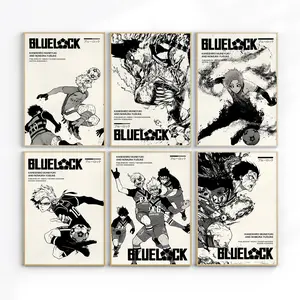 Blue Lock Poster Anime- The Stricker Collection – Itoshi Sae Anime Poster Unframed, Shidou Ryusei - Yoichi Isagi - Rin Itoshi Anime Poster Print, Japanese Artwork, Gift for Anime Fans, Minimalist Aesthetic.