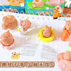 32 Creative Capybara Blind Bag Erasers, Surprise Water Pig Design, Fun Graduation Gifts and Party Favors