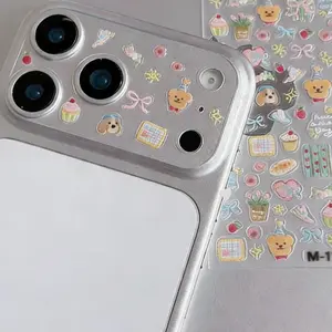 1pc Creative DIY Phone Sticker Set, Lens Film for iPhone Models 11-17 Pro Series, Durable Protective Decals & Adhesive Tape