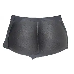 212 MAIN Men's Cotton Blend Boyshort Briefs Shorts - Breathable Plain Contour Foam Padded Butt Enhancer, Fullness-Boosting Large-Size Menswear Underwear