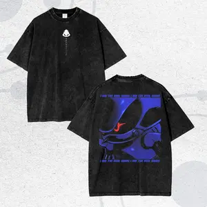 Metal Sonic Vintage Washed T-Shirt – Sonic Anime Graphic Tee, Oversized Acid Wash, Heavy Cotton Streetwear, Y2K Dark Cyberpunk Aesthetic, Unisex Gamer Shirt