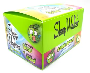 Evol Nutrition Sleep Walker Shot Sour Apple Flavor for Focus Mood & Energy 2 fl oz 60 ml Dietary Supplement 12-Pack Carton