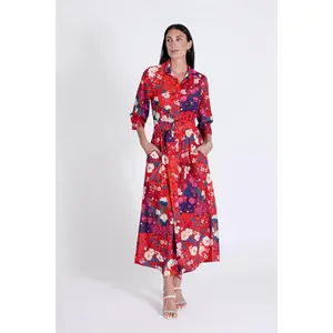 Marrakech Dress Cherry Flowers