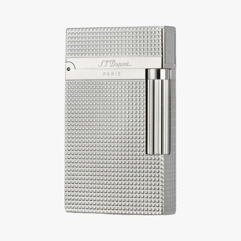 DPT Silver Classic Diamond Metal Brass luxury Lighter gift boyfriend Geometric