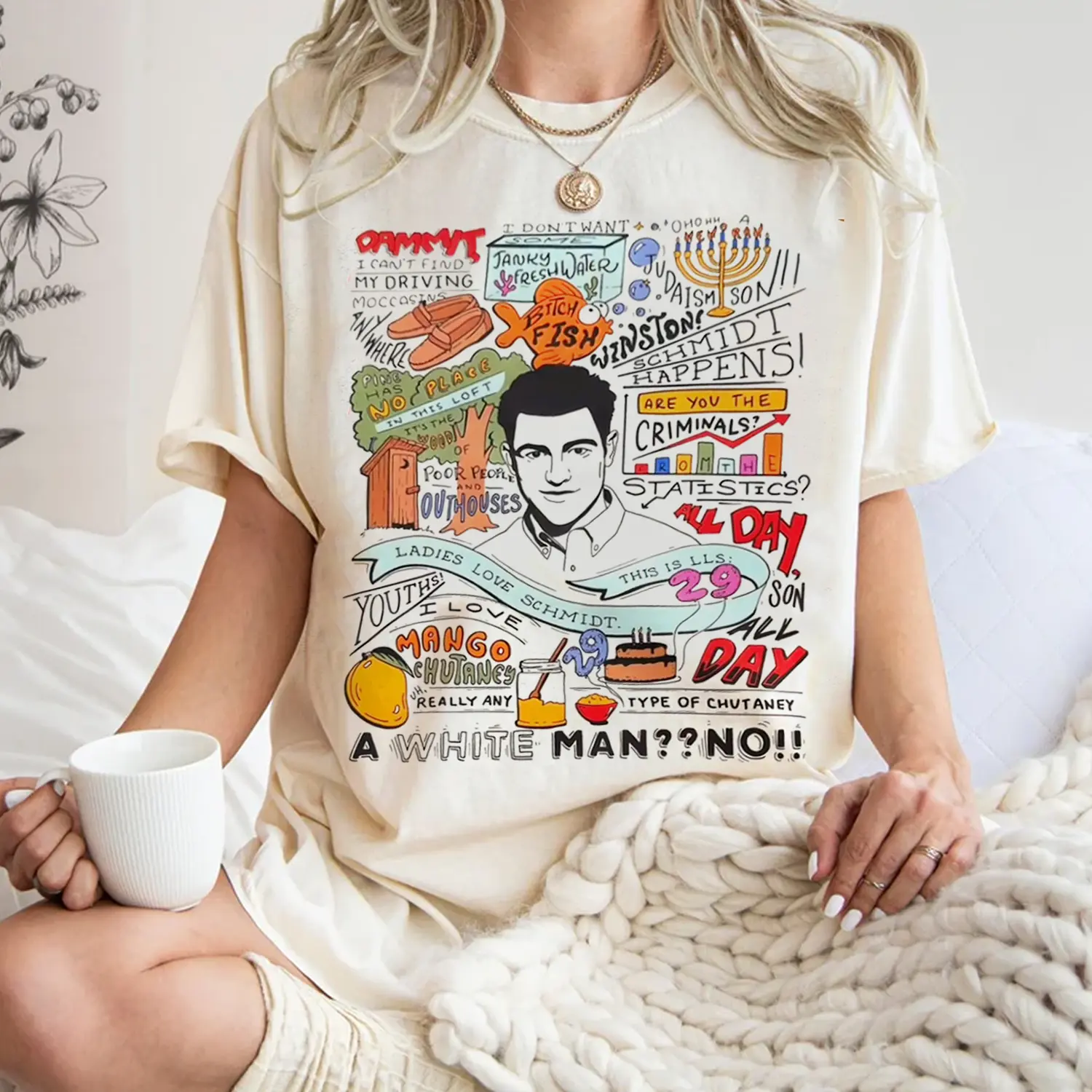 Schmidt New Girl Show Quote Shirt, New Girl Show Funny Graphic Shirt, Anniversary Gift for Fan