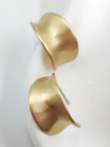 18k Stainless Steel Geometric Hoop Earrings, Trendy Casual Women's Jewelry, Stylish Lightweight Accessories for All Seasons