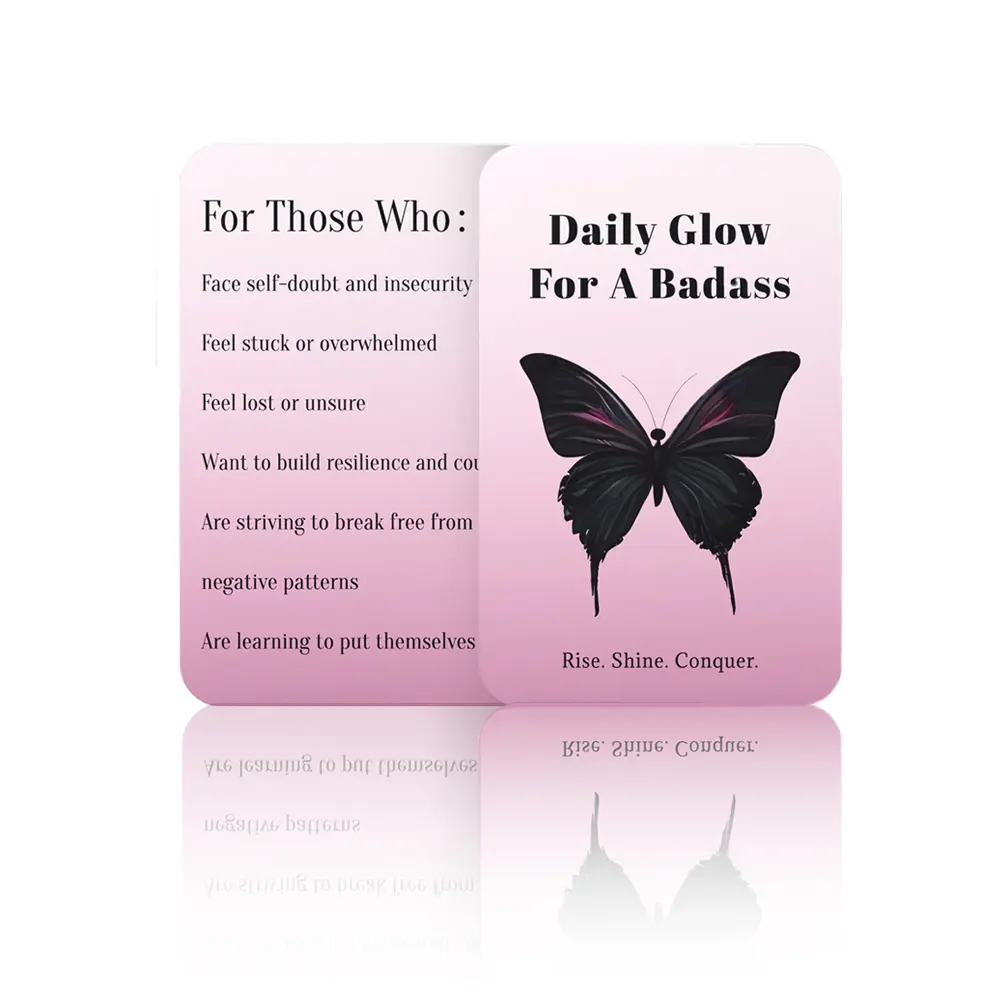 Healing Whispers Positive Affirmation Cards, Intentional Women Empowerment Inspirational Deck, Daily Mindfulness & Motivation Cards for Yoga Meditation Self Care, Anxiety Relief Self Care Gift for Her