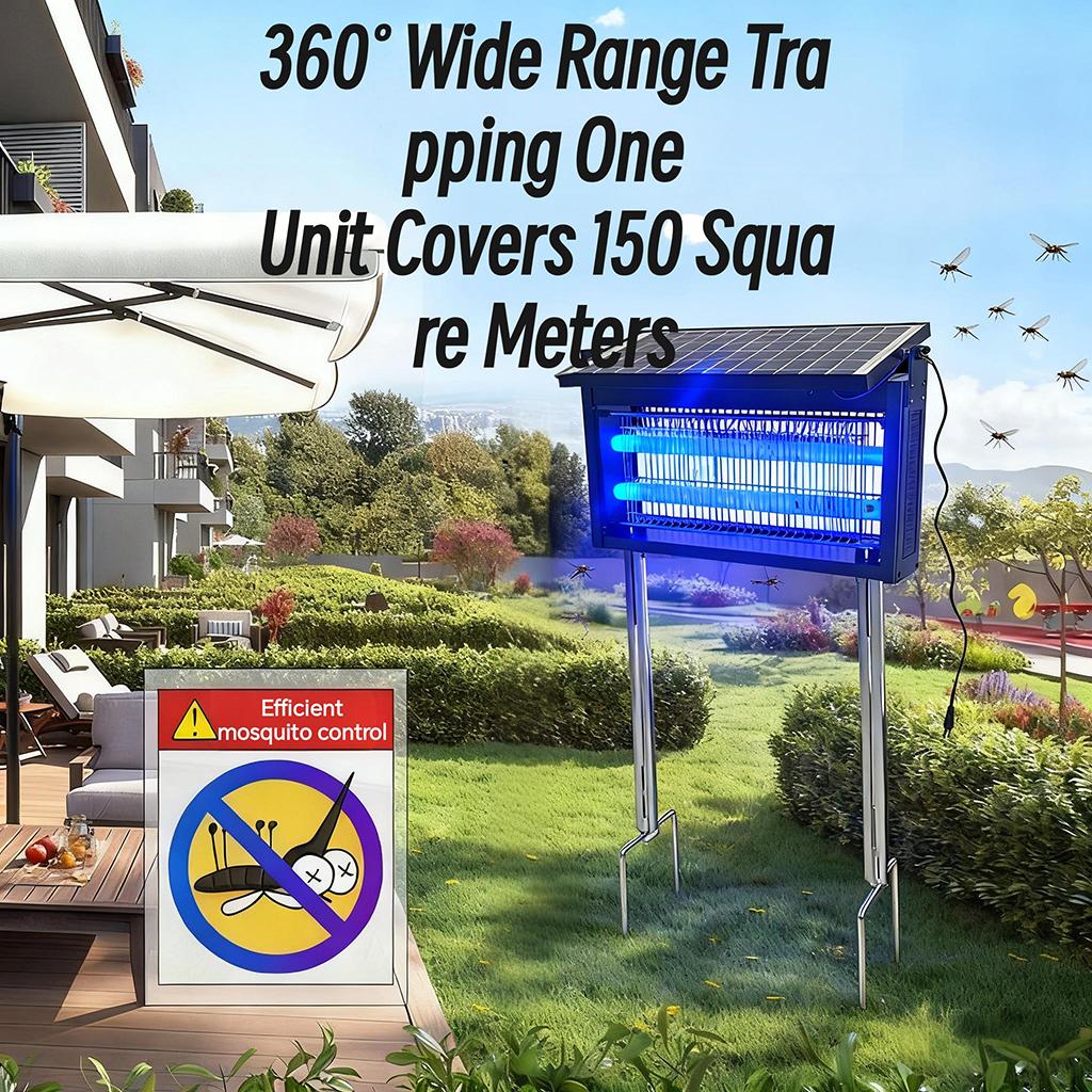 TikTok school season The new solar outdoor mosquito-killing lamp saves electricity and worry-free. It can be protected at any time in the countryside, courtyards, camping, fishing, and picnics. The most romantic gift to protect your family