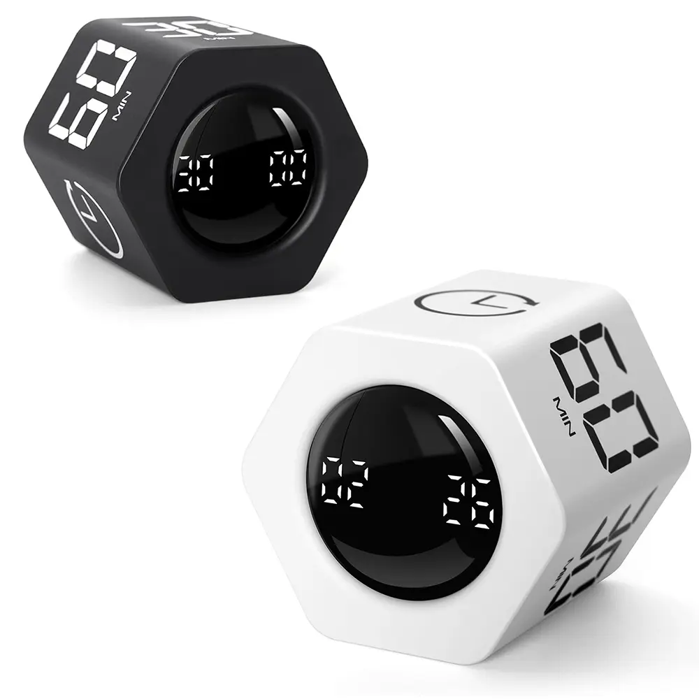 Revolutionize Your Productivity with Ticktime Pomodoro Cube! Adjustable Timer for Office, Study, Tasks - Pause/Resume, Mute & Countdown Options