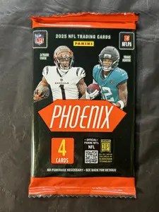 2025 Panini Phoenix Football - Loose Blaster Sports Trading Card Collectible Pack (1 Count)