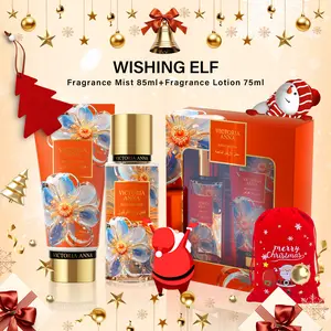 Victoria Anna-Christmas Gift 75 ml 2.53 fl.oz Floral And Fruity Fragrance And Body Lotion Gift Set, Top Notes: lemon, marigold, melon, Middle Notes: blackcurrant, pineapple;Base Notes: cedar wood, amber, musk,A perfume suitable for any occasion