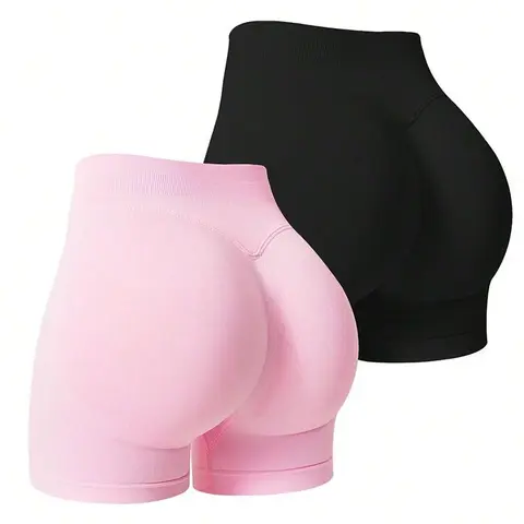 Workout Gym Shorts Women High Waisted Seamless Butt Lifting Scrunch Butt Sports Shorts Impact Shorts Hidden Scrunch Butt Lifting Gym Booty Biker Shorts for summer Tummy Control Seamless Yoga Shorts gym girl