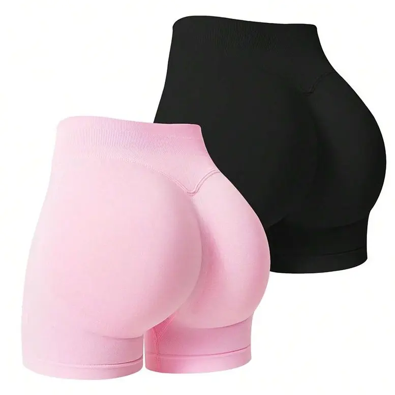 Workout Gym Shorts Women High Waisted Seamless Butt Lifting Scrunch Butt Sports Shorts Impact Shorts Hidden Scrunch Butt Lifting Gym Booty Biker Shorts for summer Tummy Control Seamless Yoga Shorts gym girl