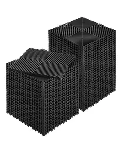 VEVOR Interlocking Drainage Mat, 12” x 12” Modular Interlocking Cushion, 50 Pcs Splicing Drainage Mats, Non-Slip Black PP Drainage Floor Tile and Shower Mat, for Garage, Garden, Kitchen & Outdoor