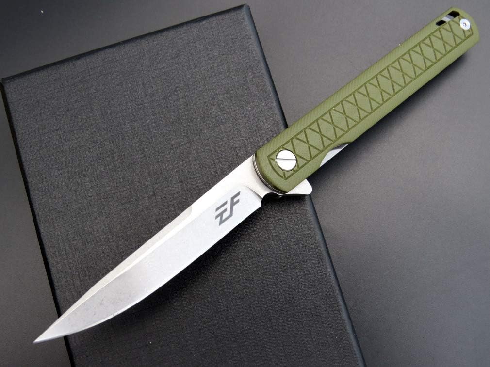 Eafengrow EF16 Folding Pocket Knife D2 Steel Blade G10 Handle Flipper EDC Outdoor Camping Utility Knife
