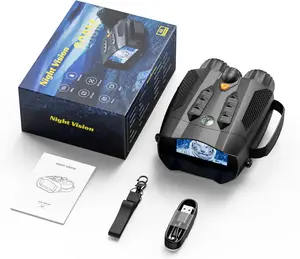 Night Vision Goggles, Night Vision Binoculars for Adults, 3" LCD Display, 10X Digital Zoom Can Save Photo and Video with 32GB TF Card Black