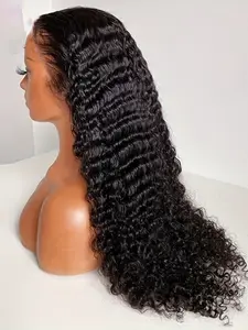 26 Inch Soft Non-Stick Pre-Banked Long Wig, 180% Density Daily Curly Hair, 13x4 Headband Frontal Lace Wig, Lace Hairline Wig, High Heat Resistant