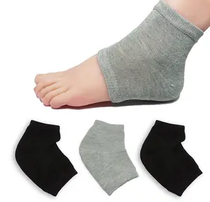 2 Pairs Moisturizing Heel Socks  Gel Lined Open Toe for Cracked Heels Repair & Foot Care