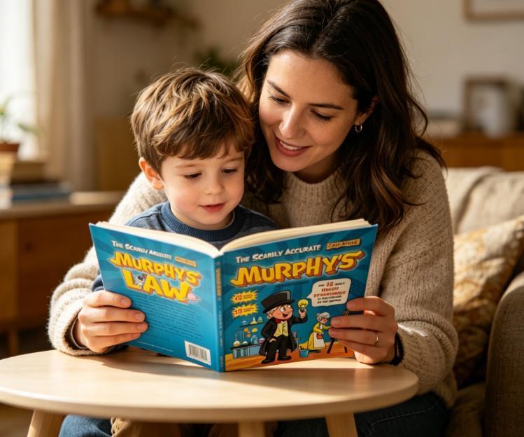 Murphy’s Law children’s fun science educational book, study notebook, notebook.