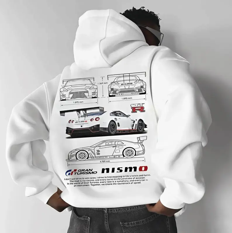 GTR R35 Hoodie, T-Shirt & Sweatshirt – Vintage JDM Car Graphic for Car Enthusiasts | NISMO Streetwear Apparel for Men & Women.