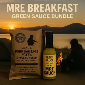 MRE Breakfast Green Sauce Bundle Flavor hot sauce mild