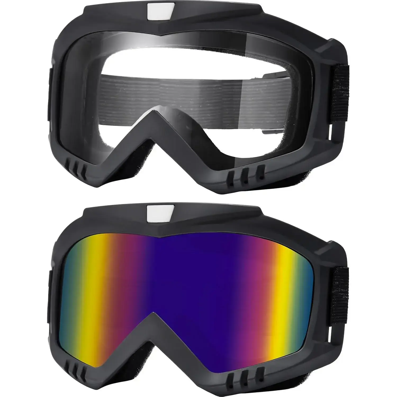 Dirt Bike GoggleTV Motorcycle Goggles 3&2 Pack Motocross Windproof MTB Goggle for Youth Adults Men Women