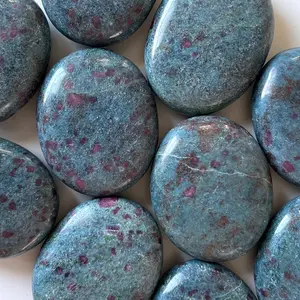Ruby Blue Kyanite Palm Stone