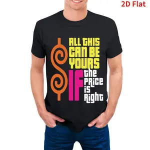 Men'S "All This Can Be Yours as Long as the Price is Right" Game Show Fan T-Shirt  Heavyweight Pure, Loose Fit Casual Tee with Vintage TV Game Show Design, Machine Washable, Sizes S-XXXL for The