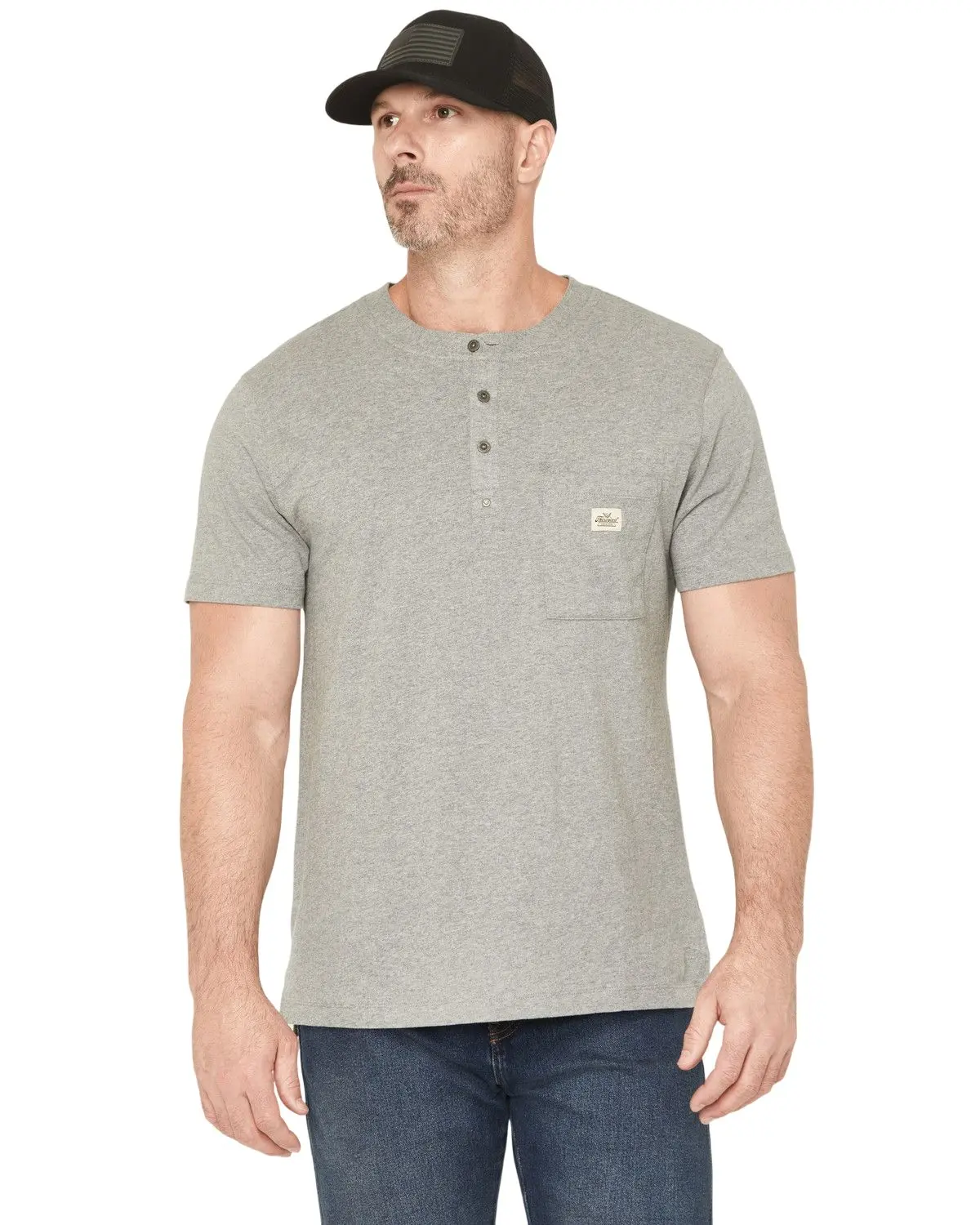 Thorogood Men's Vintage Wash Short Sleeve Pocket Work T-Shirt - Tg206130-Hgy