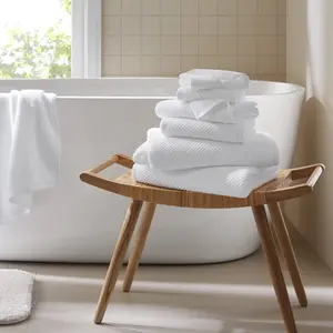 Luxury 6-Piece 100% Cotton Towel Set - Zero-Twist Cloud-Like Softness, Quick Dry & Ultra Absorbent (White)