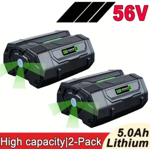 56V Max 5000mAh Li-ion Battery for EGO Power Tools - Compatible with EGL1828, BA5600T, BA1400, BA2800, BA4200 Charge Controllers & Home Improvement Accessories