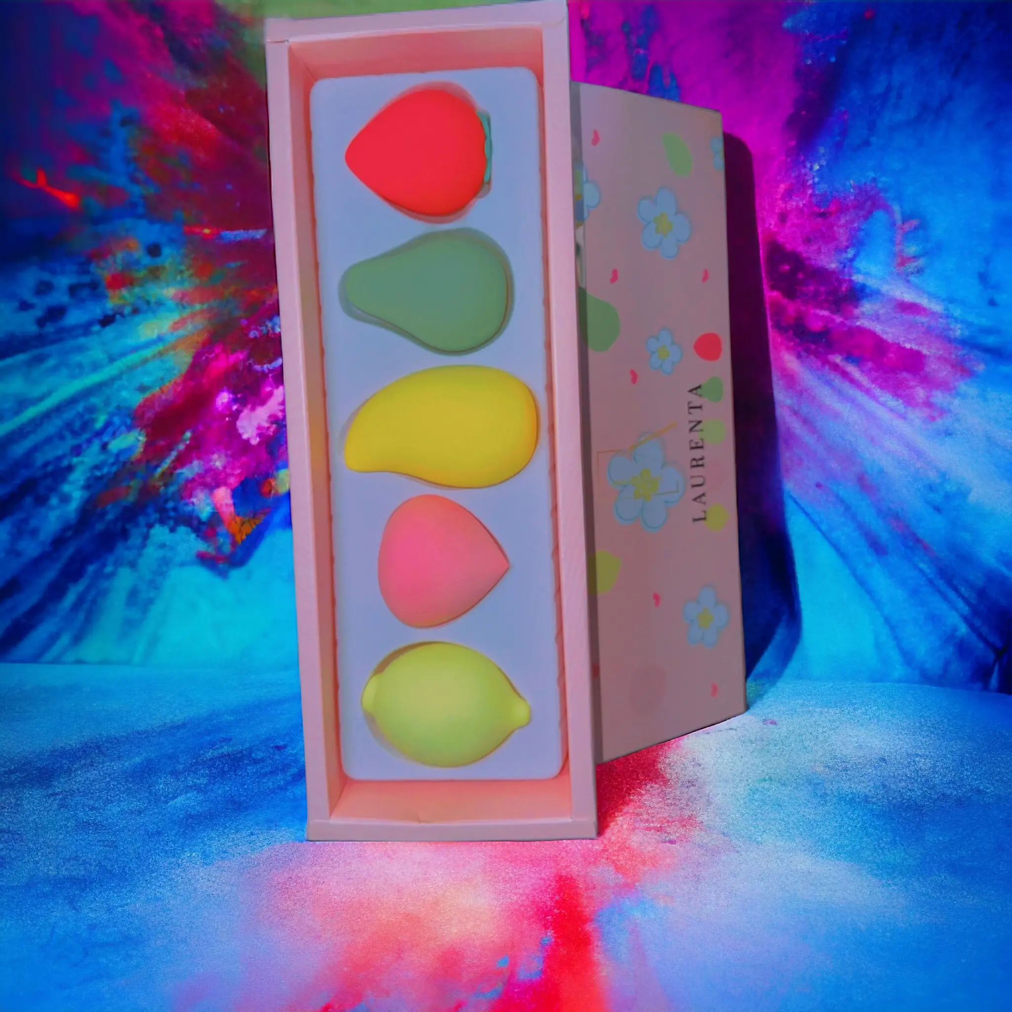 Colorful Fruit-Shaped Makeup Sponge