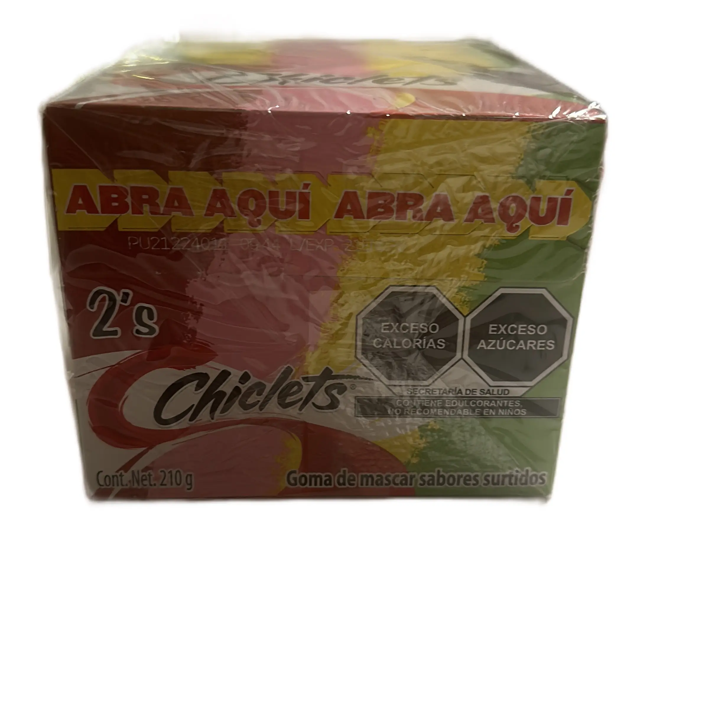 Chiclets Gum by Adams Gums Mini Assorted Chiclets Colors & Flavors Chewing Gum 4 Flavor 75 Ct