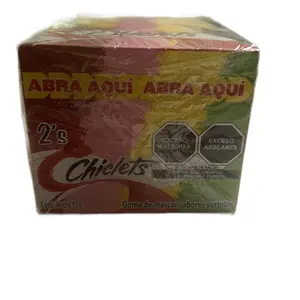 Chiclets Gum by Adams Gums Mini Assorted Chiclets Colors & Flavors Chewing Gum 4 Flavor 75 Ct