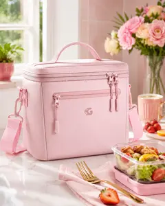 【On Sale】GLORIEROO Cute Insulated Lunch Bag for Women, 8L Large Leakproof Waterproof Cooler Tote, Reusable Lunch Box Bag with Adjustable Strap for Work, Office, School, Picnic, Beach & Summer Essentials