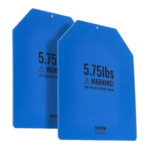 VEVOR Weight Vest Plates, 5.75 LB Pairs, Premium Steel Weighted plates, Contoured Ergonomic Fit - WODs, Additional Weight for Weight Vests, for Strength Training, Running, Fitness, Heavy Workouts