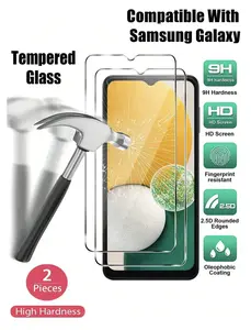 Samsung Tempered Glass Screen Protector 2Pcs Compatible with Galaxy S24 Ultra, S24 Plus, S24, S23FE, S23, S22, S21 FE Plus, M51, M54, M34, M14, A72, A71, A55, A54, A53, A35, A34, A33, A32, A31, A15, A14, A13, A12, A51, A50S, A25, A24, A30S, A20S